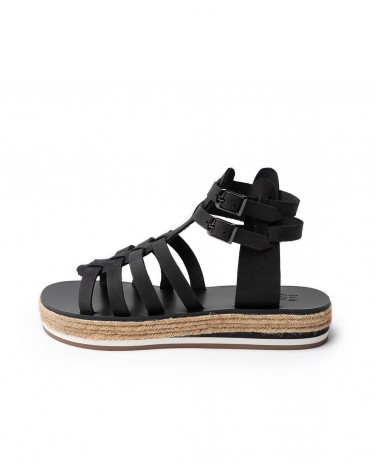 titans, black, gladiator sandals, esiot ss22, 1