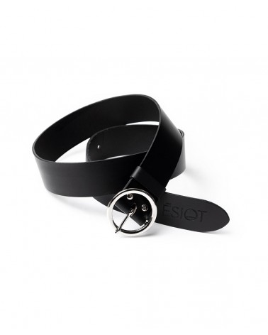 Leather Belt, Black 1, ESIOT ™ ss22