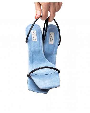 BONENTINO, BABY BLUE, Strappy Heeled Mules 1, ESIOT ™ ss22