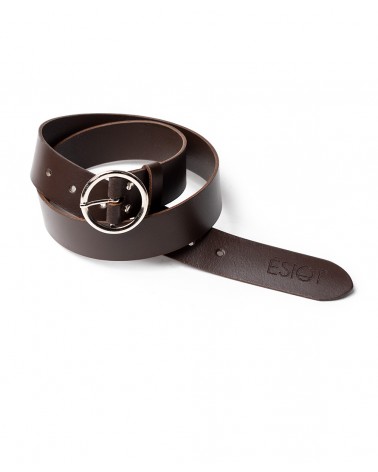 Leather Belt, Brown 3, ESIOT ™ ss22