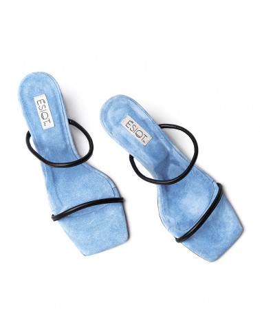 BONENTINO, BABY BLUE, Strappy Heeled Mules 4, ESIOT ™ ss22
