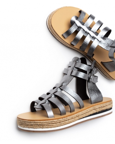 diakoftis, silver, gladiator sandals 3, esiot ss22,