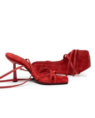 PYROESSA, RED, ESIOT Strappy High Heels 5,  ss23