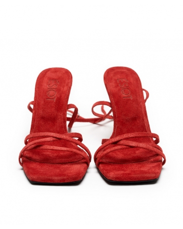PYROESSA, RED, ESIOT Strappy High Heels 4,  ss23