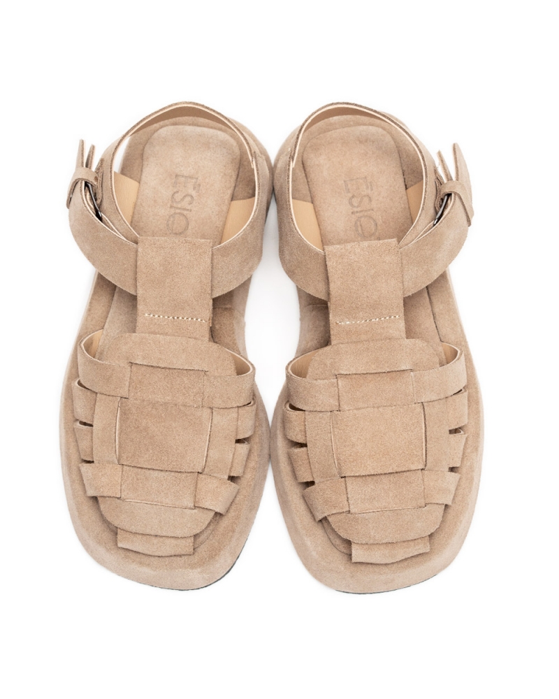 ANEMOESA, NUDE, ESIOT Fisherman Leather Sandals 1, esiot ss23