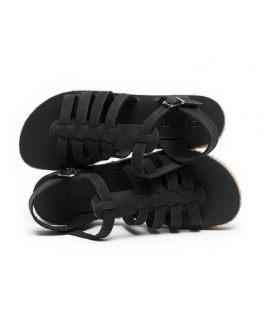 KASTRIA, BLACK, ESIOT gladiator sandals, esiot ss23, 4
