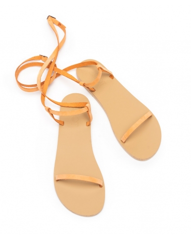 FLOMARIA, APRICOT, ESIOT leather strappy sandals 4, ESIOT  ss23