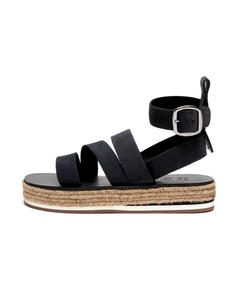KONTIAS, BLACK, ESIOT Premium Leather Sandals 1, ss23