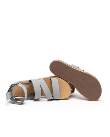 MOUDROS, GREY, ESIOT Premium Leather Sandals 7, ss23