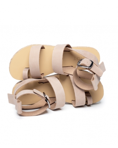 EXEDRA, SAND, ESIOT Premium Leather Sandals 6, ss24