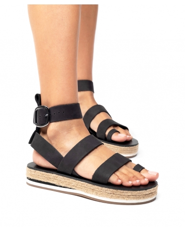 PYRGOS, BLACK, ESIOT Premium Leather Sandals 1, ss24