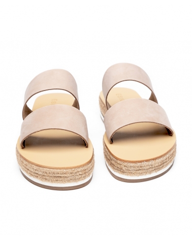 KARYA, SAND, ESIOT Leather Sandals, Slides 7, ss24