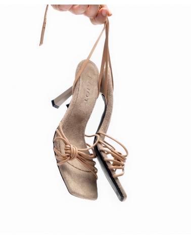 KOMI, NUDE, High Heels Ankle Strap Knot Detail 5, ESIOT ss24