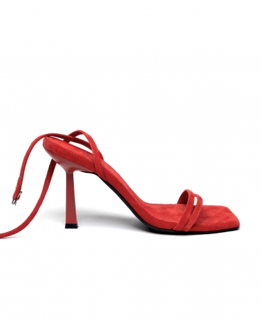 DROSOU, RED, High Heels Ankle Strap 1, ESIOT ss24