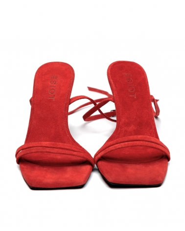 DROSOU, RED, High Heels Ankle Strap 5, ESIOT ss24