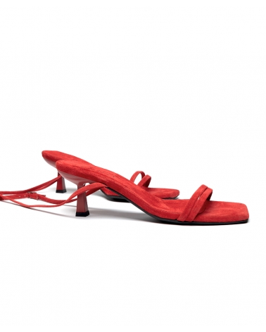 PORTOVAVOURA, RED, Medium High Heels Ankle Strap 7, ESIOT ss24