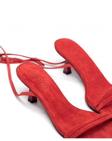 PORTOVAVOURA, RED, Medium High Heels Ankle Strap 4, ESIOT ss24