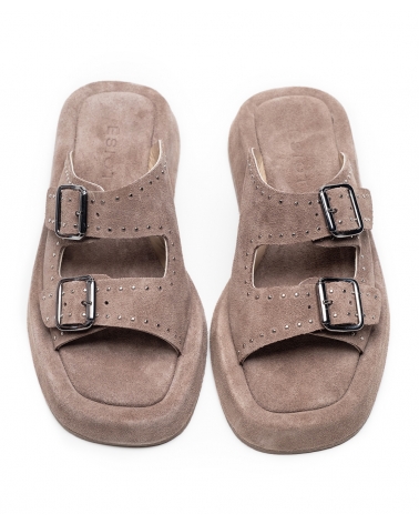 PLANITIS, PURO, ESIOT Suede Leather Slides 1, esiot ss24