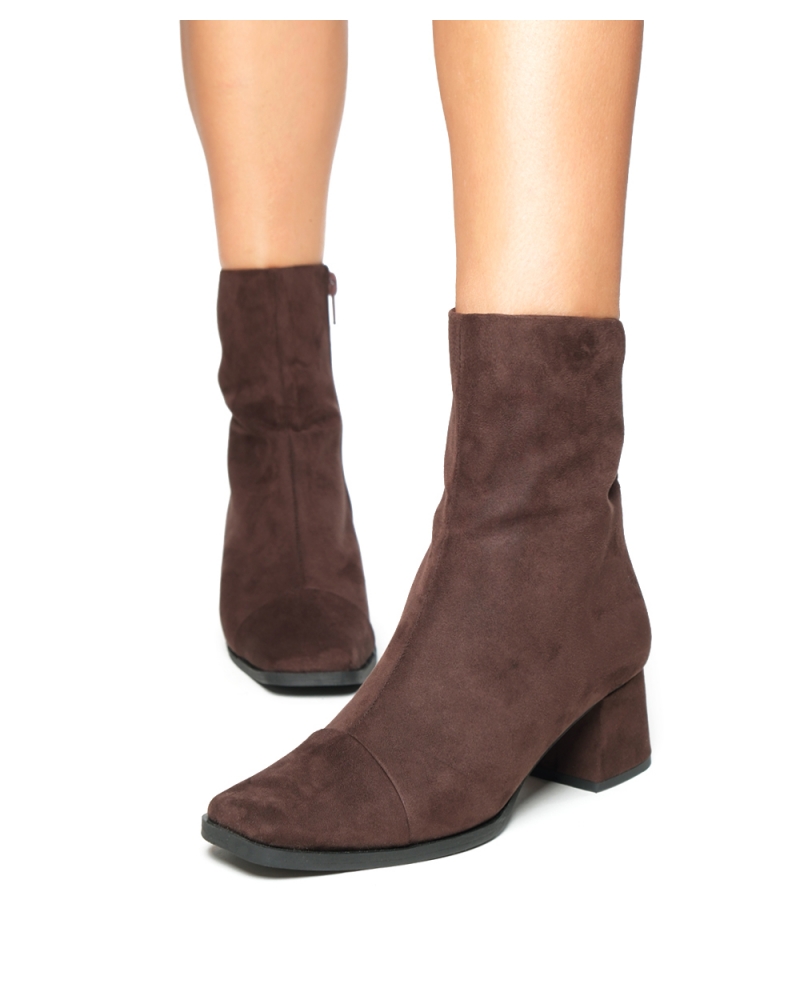 EBONY, BROWN ESIOT ANKLE BOOTS, AW2425, 1