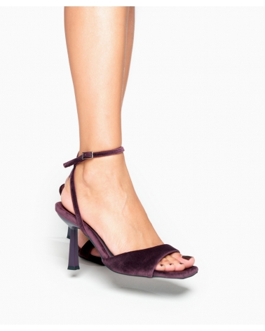 RUBY, DEEP PURPLE VELVET HIGH HEELS, AW2425,5