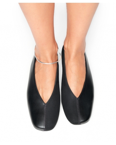 LOUISE, BLACK, ESIOT x PRIGIPO BRACELET BALLERINA FLATS, AW2425, 6