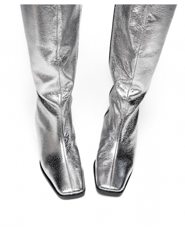 LUNA, silver ESIOT boots, AW2425, party edition collection, 10