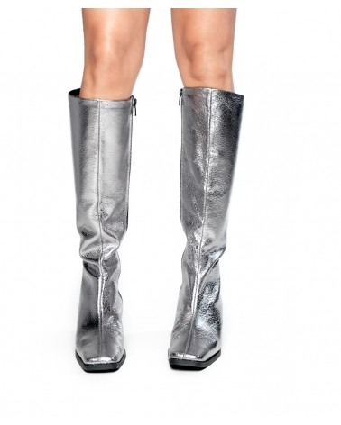 LUNA, silver ESIOT boots, AW2425, party edition collection, 5