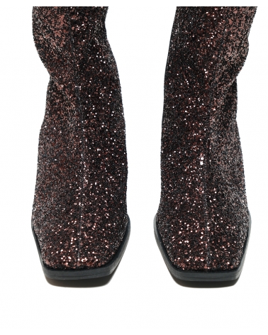 SCARLETT, SPARKLING BURGUNDY ESIOT boots, AW2425, party edition collection, 13